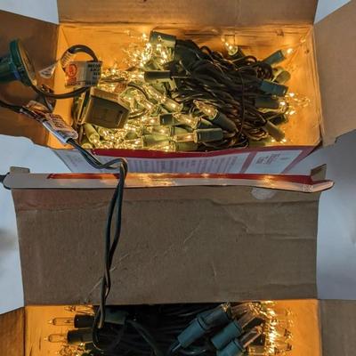New in Box Clear Icicle Lights
