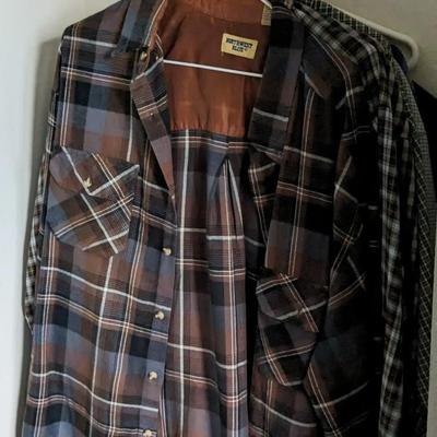 Men's Long Sleeve Western Wear and Flannel Shirts