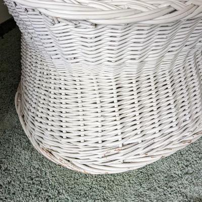 White Wicker Chair and Other Furniture