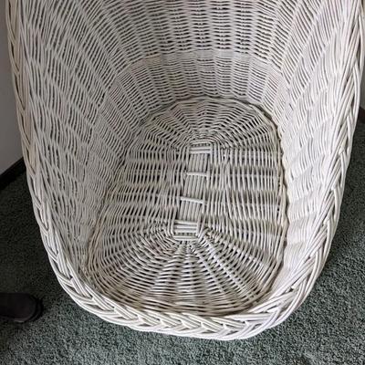 White Wicker Chair and Other Furniture