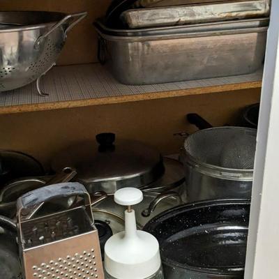 Contents of Lower Kitchen Cabinets 