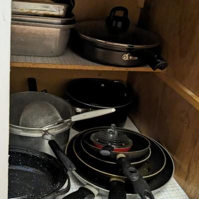 Contents of Lower Kitchen Cabinets 