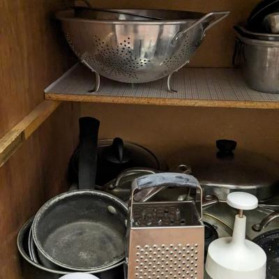 Contents of Lower Kitchen Cabinets 