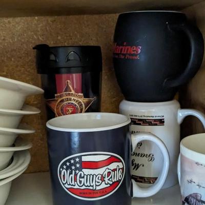 Contents of Upper Kitchen Cabinets