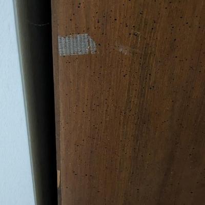 Wood Cabinet and Mirror