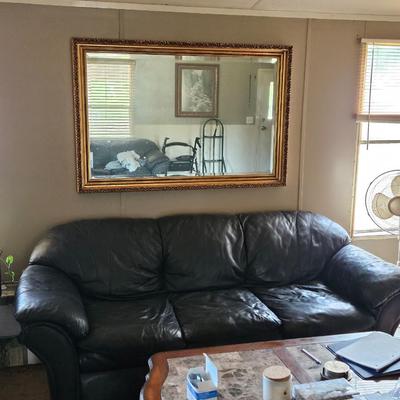Leather living room 3 pc set