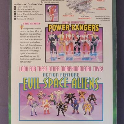 1994 Auto Morphin Power Ranger "Zach" New in the Package