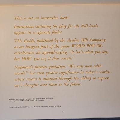 1967 Word Power Board Game