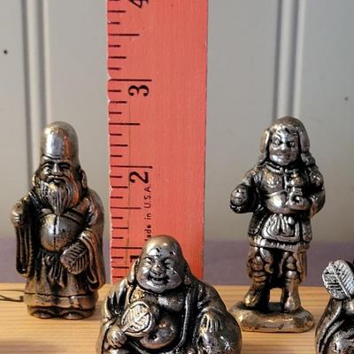 Vintage Japanese Sterling Seven God's with Box and Original Paperwork