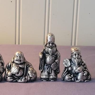 Vintage Japanese Sterling Seven God's with Box and Original Paperwork