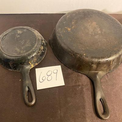 6 & 8 Cast Iron Skillets