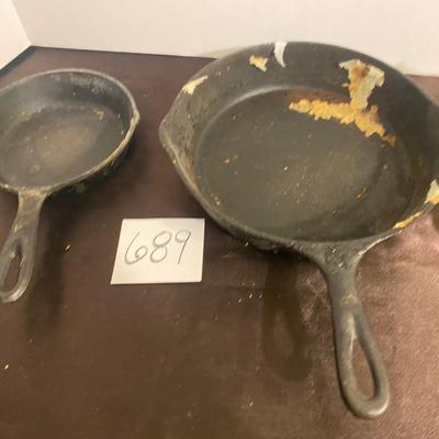 6 & 8 Cast Iron Skillets