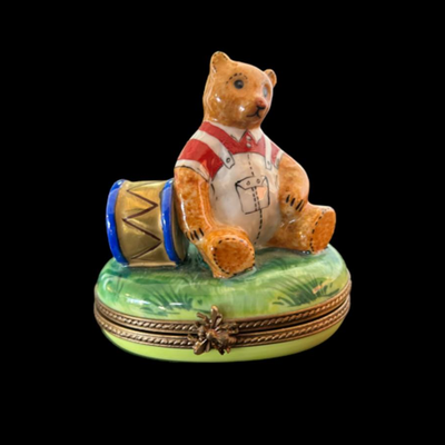 Rochland Limoges Bear Trinket Box
