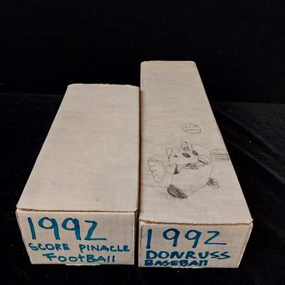 1992 SCORE FOOTBALL & 1992 DONRUSS BASEBALL CARDS