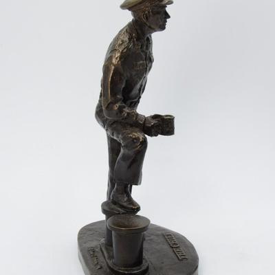 Retro The Chief Leo C. Irrera 1994 U.S. Navy Memorial Foundation Resin Statue with Bronze Finish
