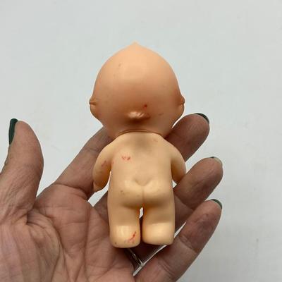 Vintage Small Plastic Kewpie Style Doll No Clothes