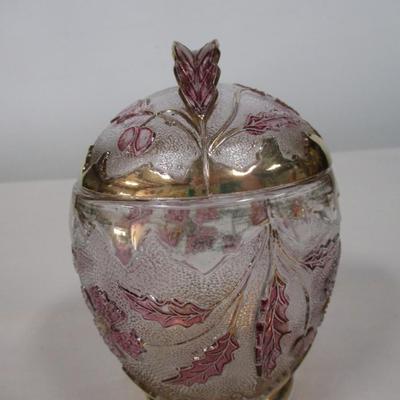 Vintage Glass Amethyst Maidens Blush Delaware Pattern Sugar Dish ...