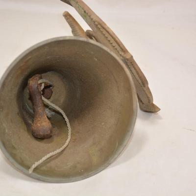 Rustic Nautical Wall Mount Metal Anchor Bell