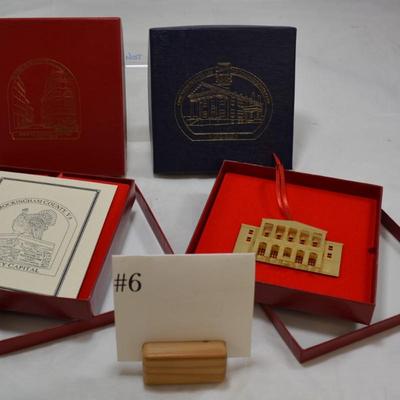 Set of 4 Local Shenandoah Valley Christmas Ornaments