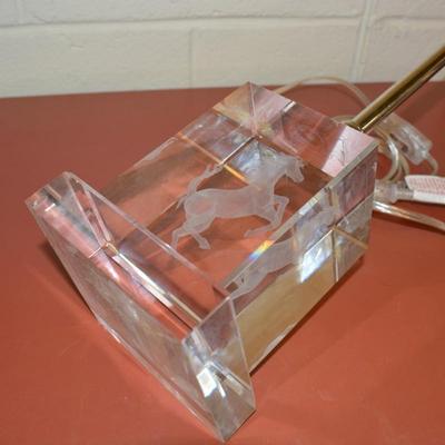 Modern Ferrari Themed Desk Lamp Crystal Cavallino