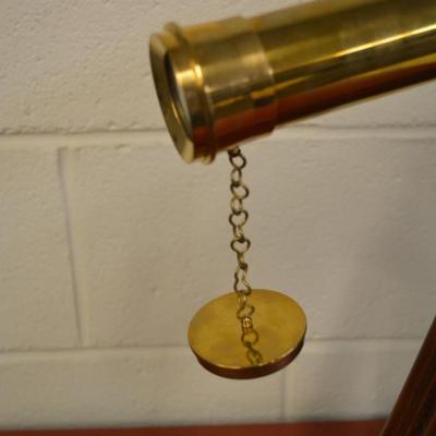 Vintage Brass Nautical Telescope w/ Tripod