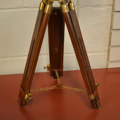 Vintage Brass Nautical Telescope w/ Tripod