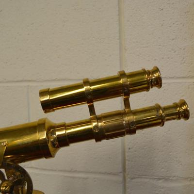 Vintage Brass Nautical Telescope w/ Tripod