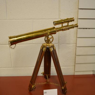 Vintage Brass Nautical Telescope w/ Tripod