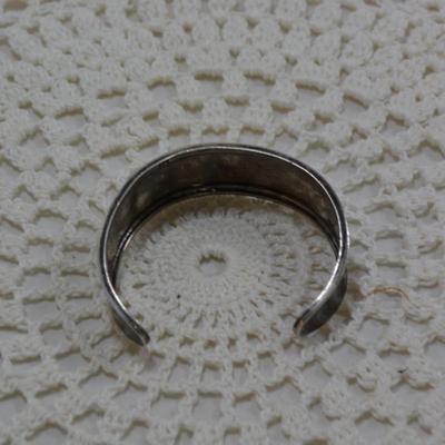 925 Sterling Hammered Cuff Bracelet 21.0g