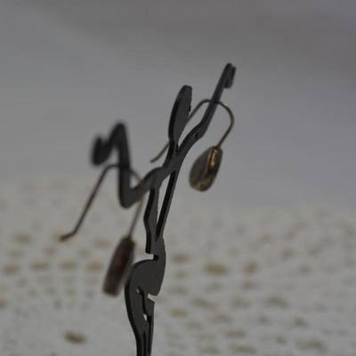 925 Sterling Tear Drop Onyx Earrings 3.8g