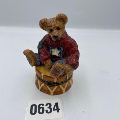 Boydâ€™s bear-Proud to be American trinket box and charm