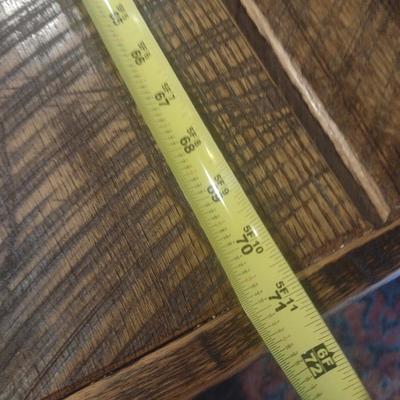 Impressive Custom Rough Sawn Wood Plank Farmhouse Table- Nearly 6 Feet Long