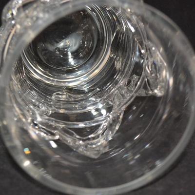 Stunning Heavy Art Glass Vase 12"