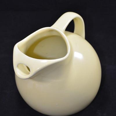 Vintage USA Made Green Hall Ceramic Pitcher #633 AS IS
