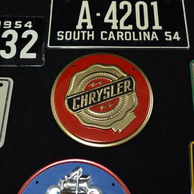Lot of Vintage Mini License Plates & Badges