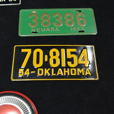 Lot of Vintage Mini License Plates & Badges