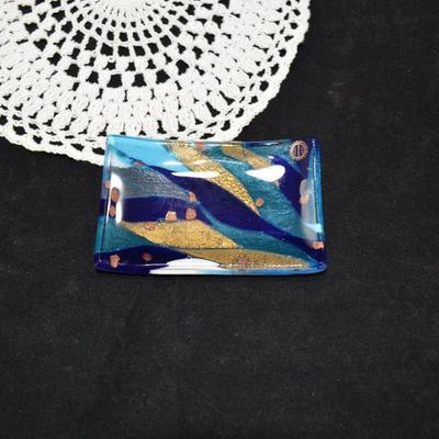 Small Murano Glass Dish 4.5"x3"