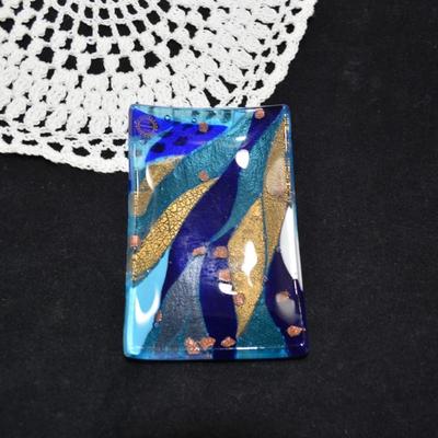 Small Murano Glass Dish 4.5"x3"