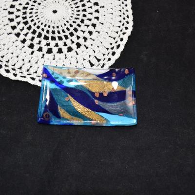 Small Murano Glass Dish 4.5"x3"