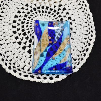 Small Murano Glass Dish 4.5"x3"