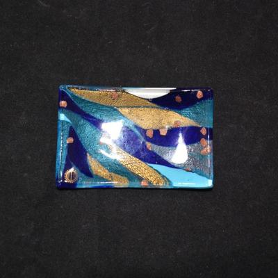 Small Murano Glass Dish 4.5"x3"