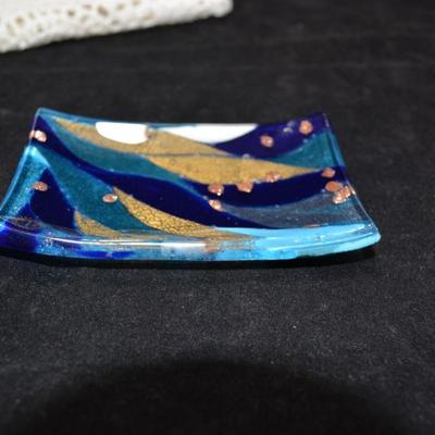 Small Murano Glass Dish 4.5"x3"
