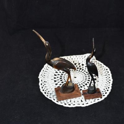 Water Buffalo Horn Crane Card Holders