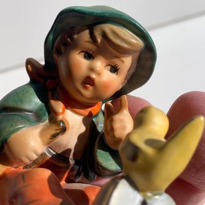 Vintage Hummel Goebel Boy Sitting w/ Bird