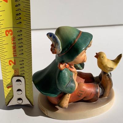Vintage Hummel Goebel Boy Sitting w/ Bird