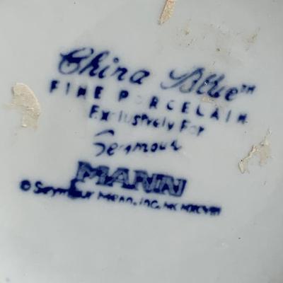 Vintage Seymour Mann China Blue 7.5â€ Pitcher