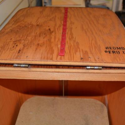 Vintage Redmon "Red Man" Picnic Basket w/ Table