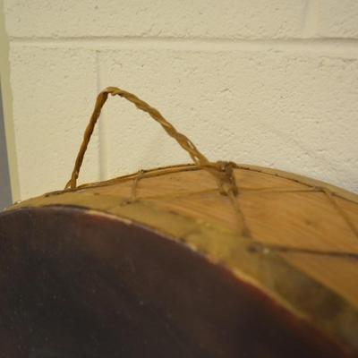 Hand Painted Tarahumara Drum 23.25" Signed
