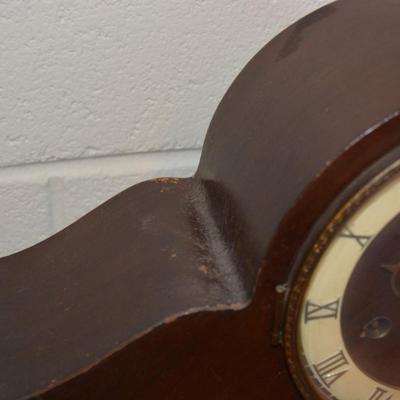 Vintage Steinanker Mantle Clock - Needs Adjustment AS IS