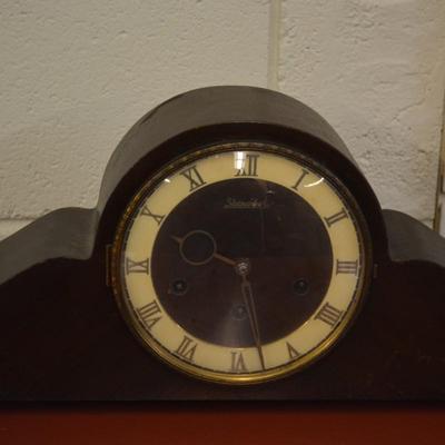 Vintage Steinanker Mantle Clock - Needs Adjustment AS IS